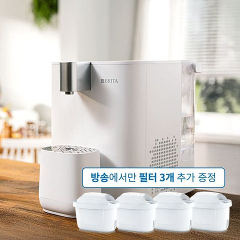 브리타 큐브 쿨 무타공 냉온정수기 5.3L 화이트