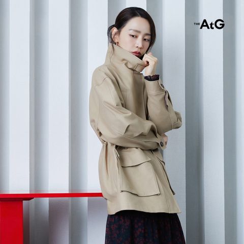 26FW 퍼널넥 하프 트렌치