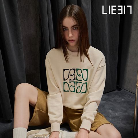 [LIE317] 라이317 26FW 시그니처 자수 코튼 스웻셔츠