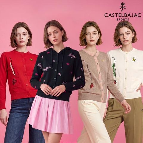 ◎ 까스텔바작 26FW 여성 아트웍 가디건 2종