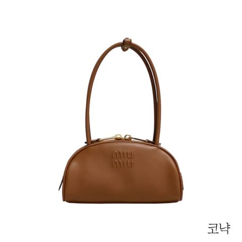 미우미우 하프문 보 백 코냑(5BB192)