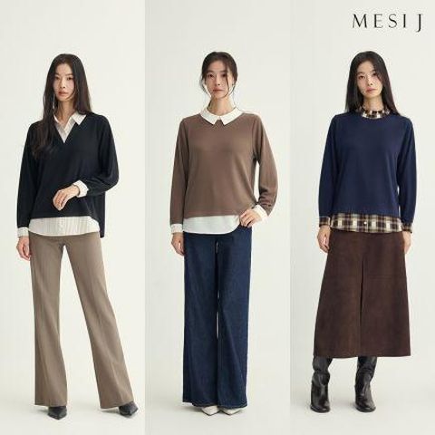 [메시제이]레이어드 블라우스 3종 ( with 배우 윤소이 )