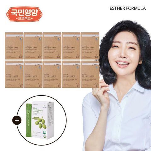 [국민영양] 여에스더 초임계 알티지 오메가3 10개월분 (1,020mg x 30캡슐 x 10박스)+ 올리브오일 1박스