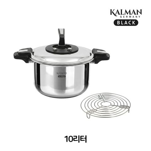 [최고급/최신모델/방송에서만 이가격] 칼만 통5중 스텐 저압냄비 10L