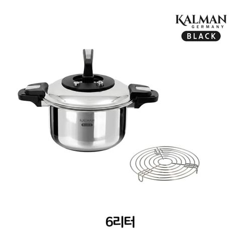 [최고급/최신모델/방송에서만 이가격] 칼만 통5중 스텐 저압냄비 6L