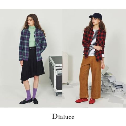 디아루체 26 FW 코튼 브러시드 체크 셔츠 2종