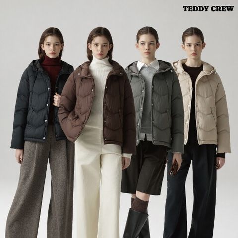 O TEDDY CREW  여성 장기모 라이트 패딩 1종