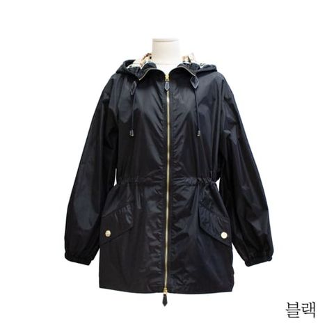 버버리 스트링 후드 윈드브레이커