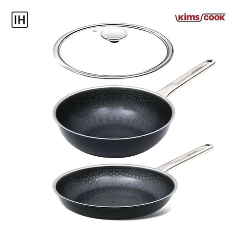 ☆60프로 SALE☆ 통3중 스테인리스 프라이팬 3종