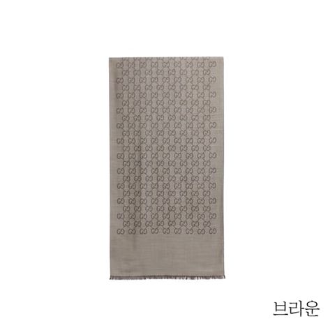 {구찌} 시그니쳐 울실크 투톤 숄(165904)