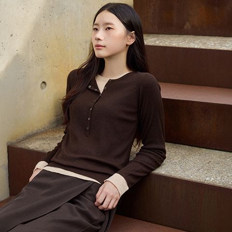 26FW 울 블렌드 헨리넥 니트 풀오버 3종