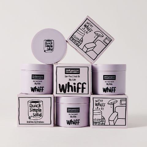 탈취제 WHIFF 고체 실내탈취제 초강력 냄새 제거 퍼플 라벤더딥 300g 4개