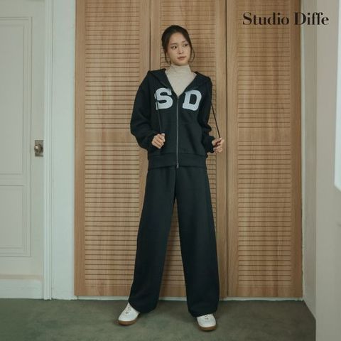 스튜디오디페 26FW 밍크 기모 후드 집업 셋업