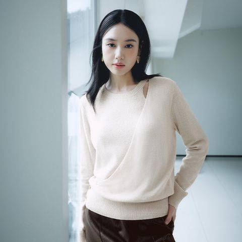 26FW 울캐시 블렌드 레이어드 니트