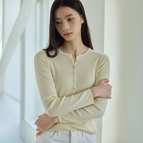 26F/W 울 블렌드 헨리넥 니트 풀오버 3종