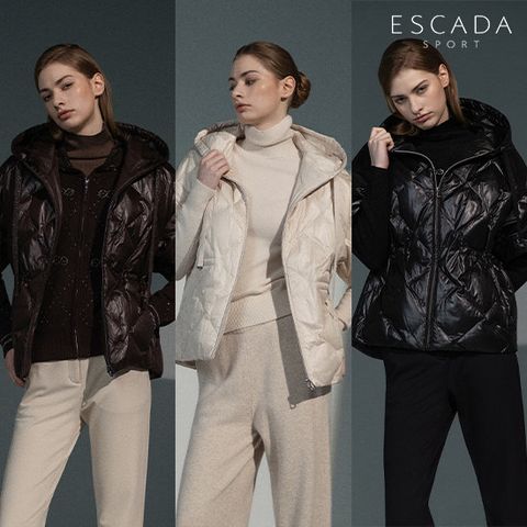에스카다스포츠 26FW 최신상 퀼팅 케이프 다운 1종