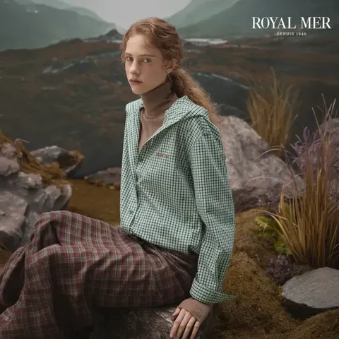 로얄메르 26FW 체크 후디 셔츠