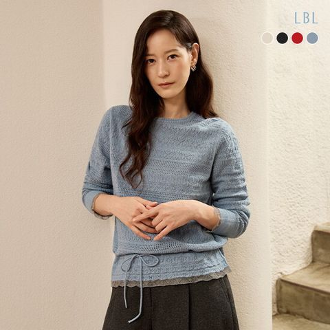26FW 호주산 메리노울 블렌디드 레이스 니트
