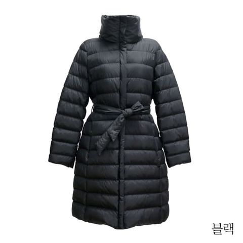 막스마라 롱 벨티드 패딩 재킷