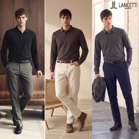 ■O  란체티 26FW 남성 스탠다드 긴팔 카라티셔츠 3종