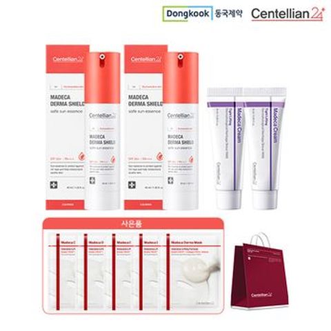 (특가)동국제약 세이프 선에센스 2EA+마데카크림15ML2EA+마스크팩5매+쇼핑백1장