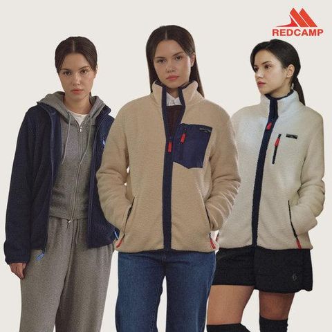 레드캠프 F/W 하이넥 플리스 자켓 2종 세트 여성용