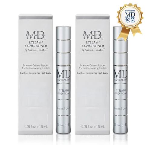 [한국 공식수입 정품] MD래쉬팩터 속눈썹 영양제 1.5ml 1+1 구성 (2개)