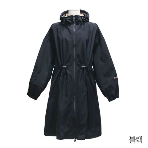 버버리 후드 모던 롱 윈드브레이커