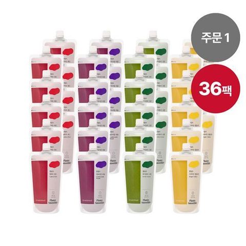 [주문1]쁠랑뜨 건강플랜주스 4종 36팩(팩당 210ml X 36팩)