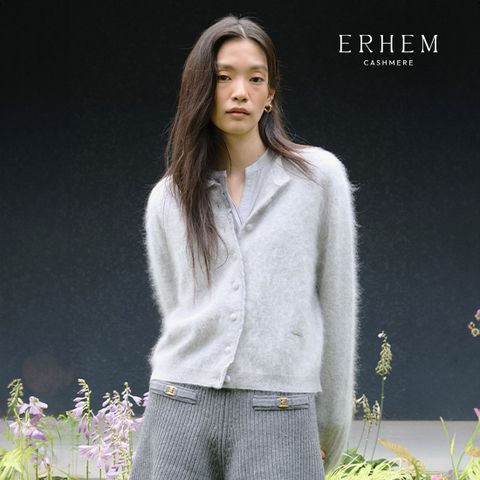 26FW 캐시미어 100 브러쉬 레이스 가디건 1종