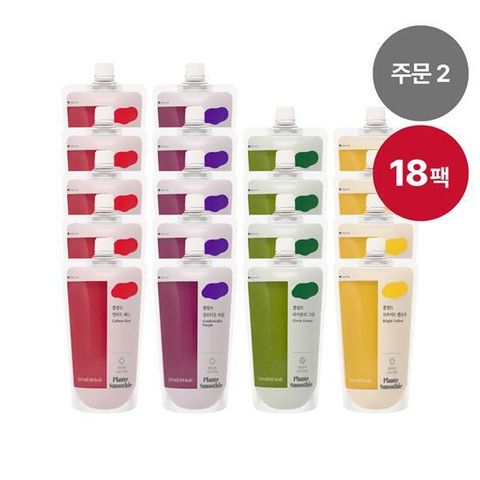[주문2]쁠랑뜨 건강플랜주스 4종 18팩(팩당 210ml X 18팩)
