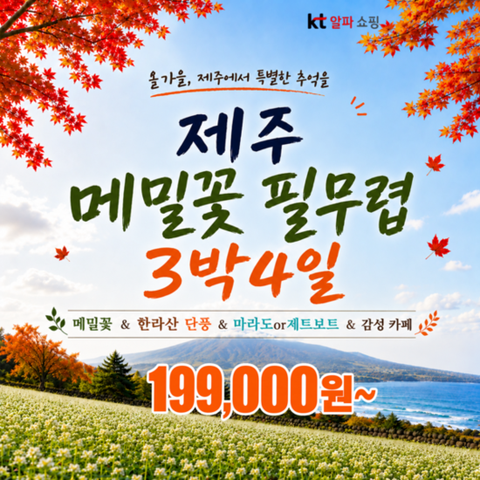 [제이에스라이프]가을 제주 마라도 VS 제트보트, 카페투어 완벽한 3박4일