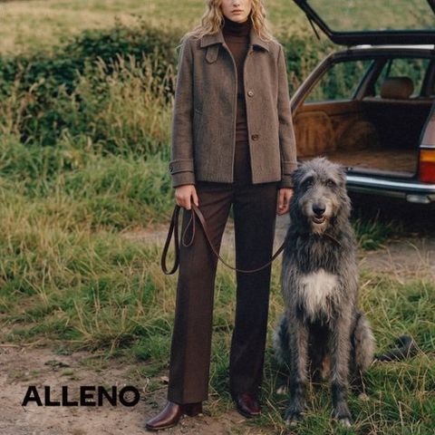 [알렌오] [ALLENO] 26FW 헤링본 하프코트 (런칭가 99,000)
