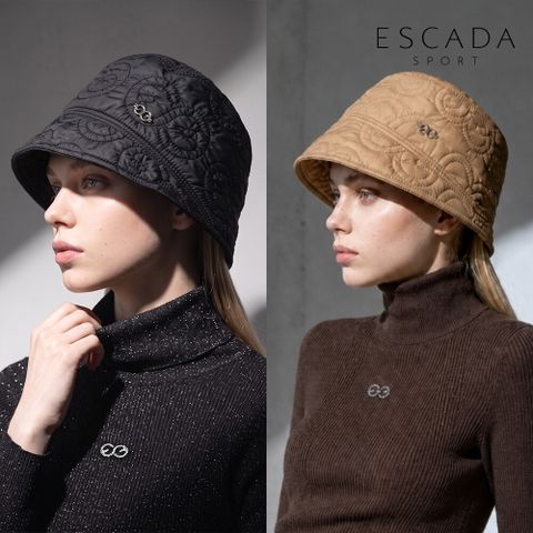 ○ 에스카다스포츠 26FW 로고 퀼팅 버킷햇