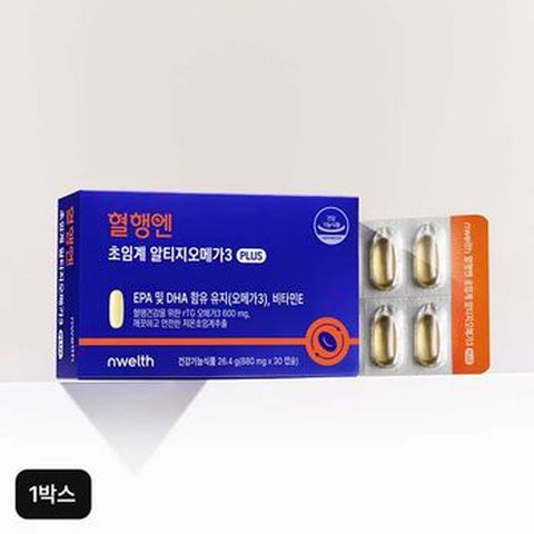 윤방부 혈행엔 초임계 알티지오메가3 PLUS 1박스/1개월