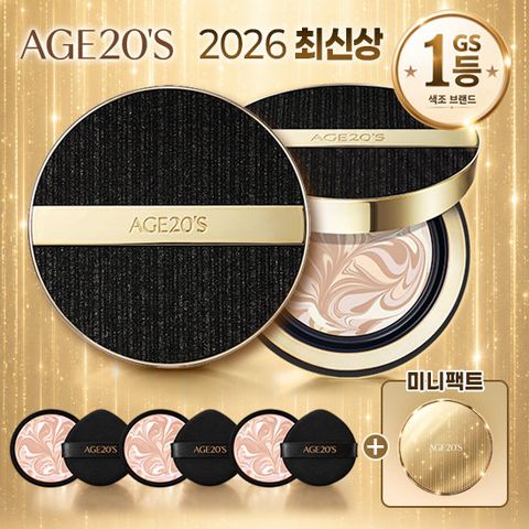[TV최초최대용량]에이지투웨니스 골드볼륨샷 팩트 본품2+리필3+미니팩트