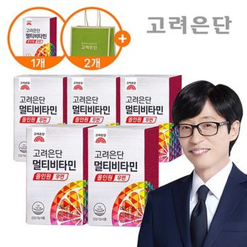고려은단 멀티비타민 올인원 우먼 30정 6개월분+쇼핑백 2장