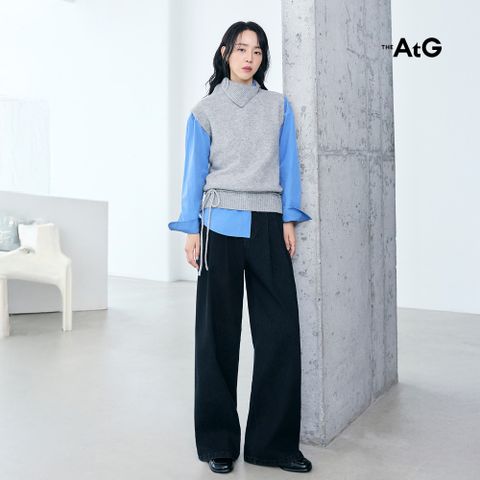 26FW 투턱 기모 와이드데님