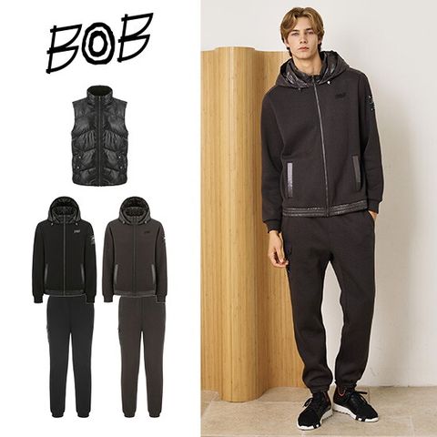 ○ BOB 26FW 남성 하이브리드 패딩셋업 3종 (베스트패딩+패딩자켓+팬츠)