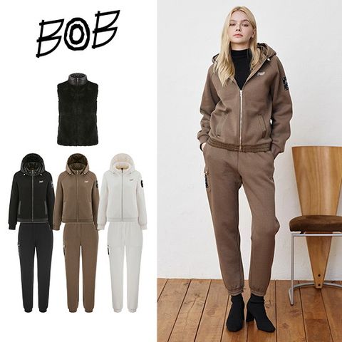 ○ BOB 26FW 여성 하이브리드 패딩셋업 3종 (퍼베스트패딩+패딩자켓+팬츠)