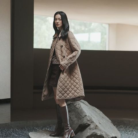 모르간 26FW 패디드 롱 코트