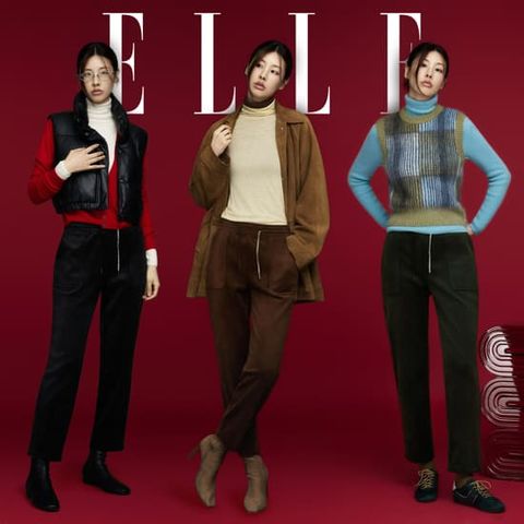 [ELLE]엘르 26FW 코지 웜 벨루어 팬츠 3종