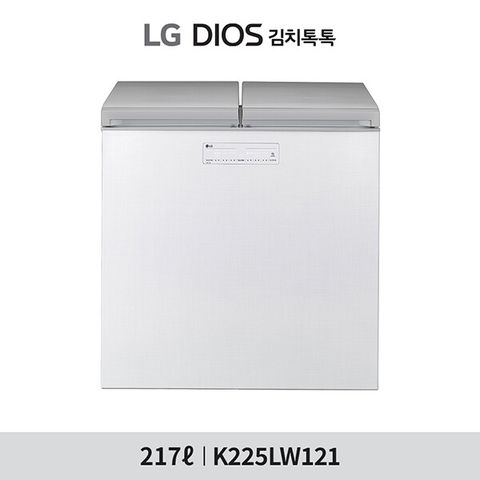 [217L]LG 김치냉장고 뚜껑형 린넨 화이트(K225LW121)