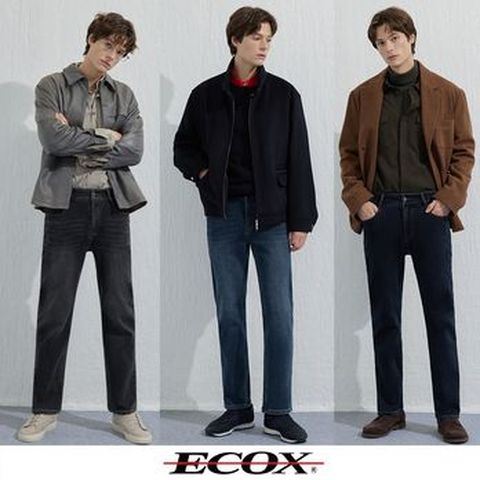 에콕스 남성 이중직 기모데님팬츠 3종