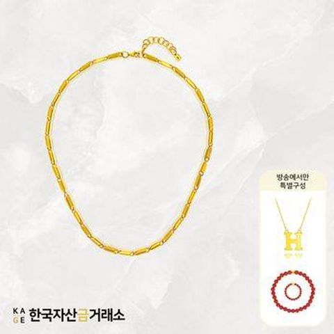 (방송에서만)[한국자산금거래소]KAGE 24K 순금 남녀공용 뉴 아벨 목걸이+추가