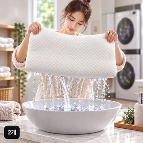 실리오 속통까지 삶아쓰는 베개(본체+베개커버)X2