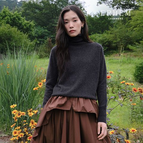 26F/W 캐시미어 100 버튼업 하이넥 풀오버 1종