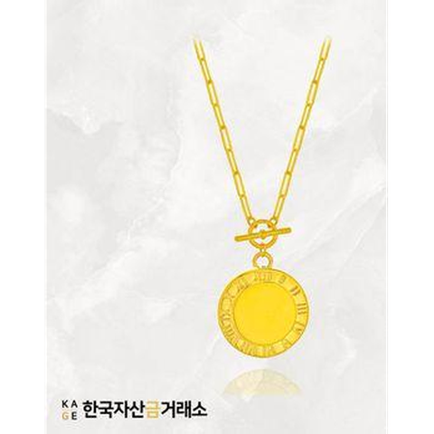 [한국자산금거래소]KAGE 24K 순금 타임리스 목걸이