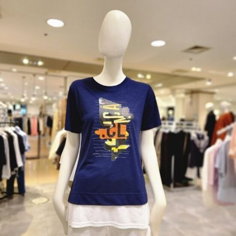 [도로시홀릭]DB_ 막스카라 뒤 트임 레이어드 티셔츠 (M22TWT802)