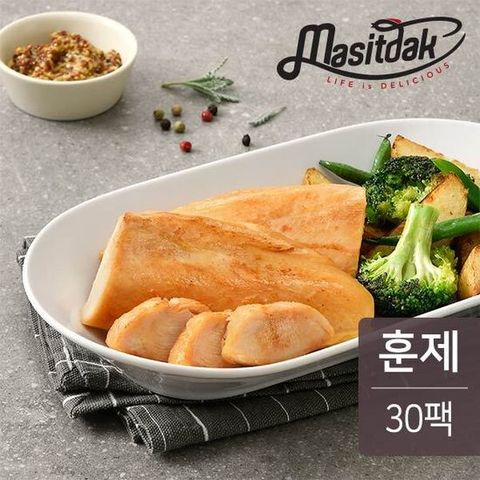 [랭킹닭컴] 맛있닭 프로틴 훈제 닭가슴살 훈제 100gX30팩